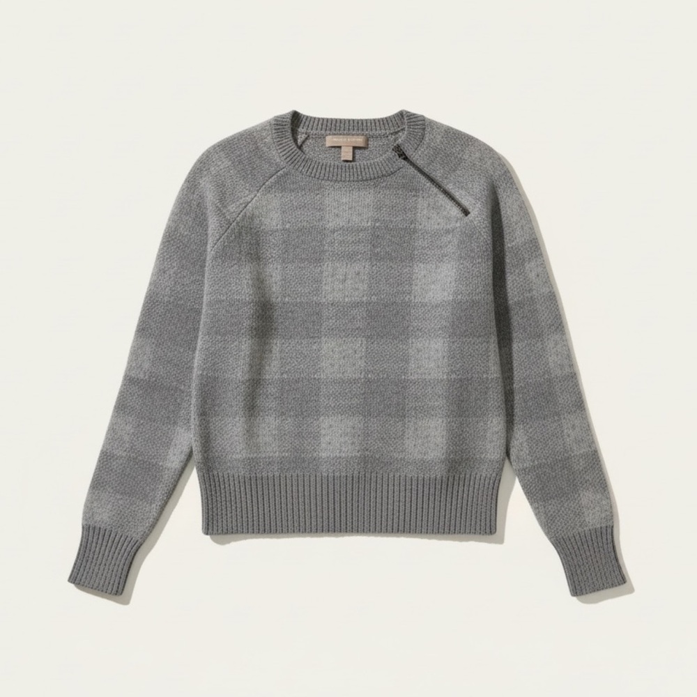 Banana Republic Gray Women's Crew Neck Sweater